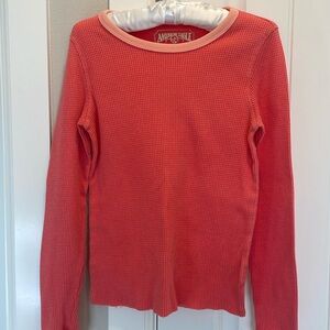 American Eagle long sleeve in coral size extra small